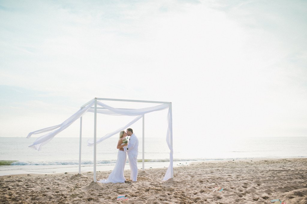 Photo Blick auf Baldachin und wehenden Stoffen.